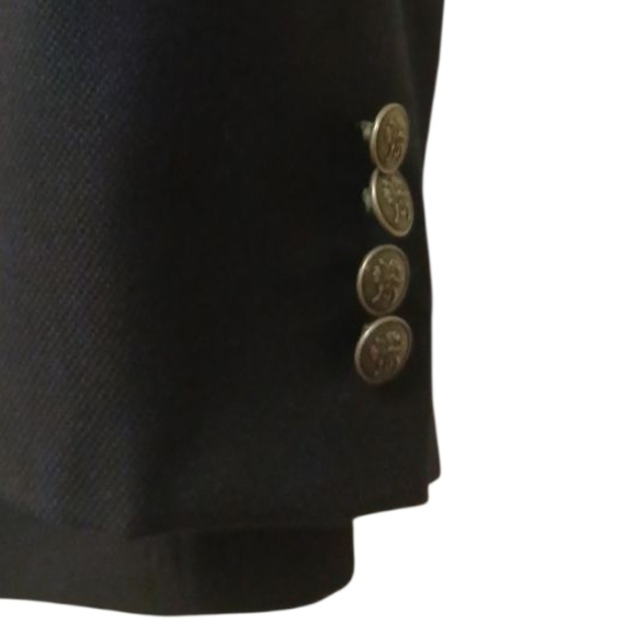 Hart Schaffner & Marx - Navy Blue Blazer, Mens 46R,  100% Wool, Single Breast - Picture 12 of 12